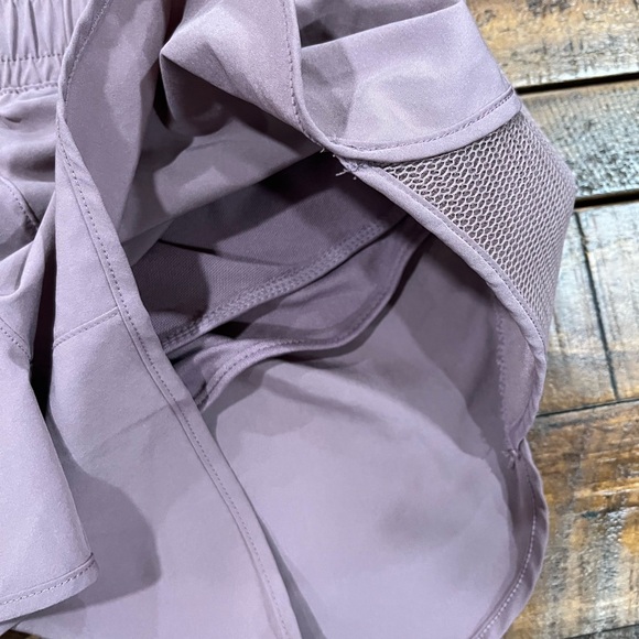 MPG Purple Athletic Shorts with Curved Hem - Picture 2 of 4